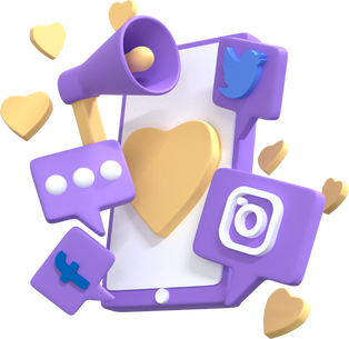 Social Media 3d Icon